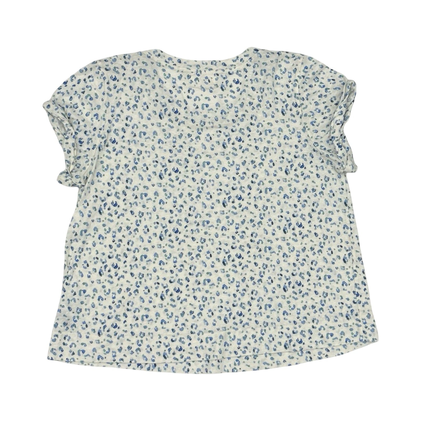 Top Ss By T.La In Blue & Cream, Size:M