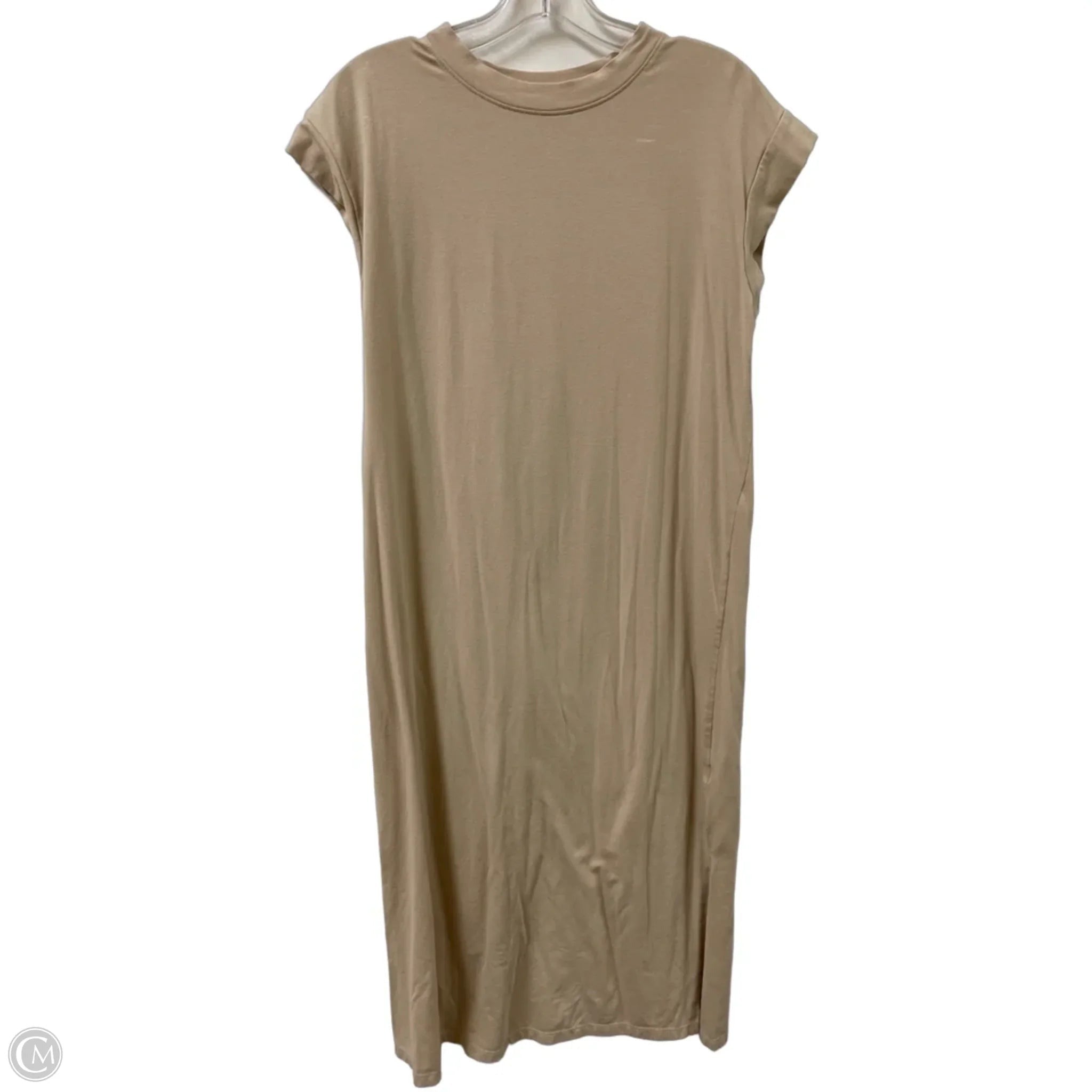 Dress Casual Midi By A New Day In Tan, Size: S