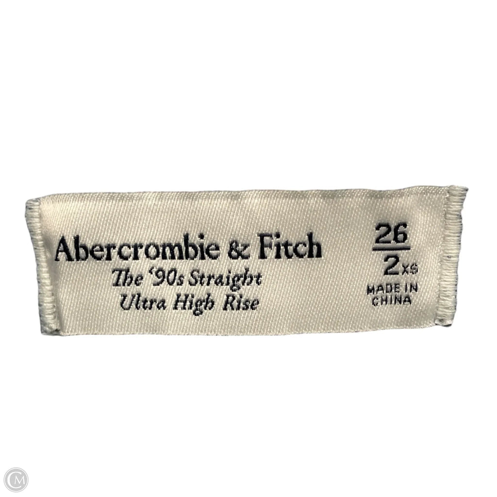 Jeans Straight By Abercrombie And Fitch In Blue Denim, Size: 2