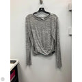 Top Long Sleeve By Abound In Grey, Size: L