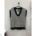 Vest Sweater By Talbots In Plaid Pattern, Size: S