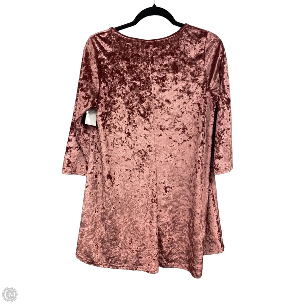 Top Long Sleeve By Honeyme In Mauve, Size: S