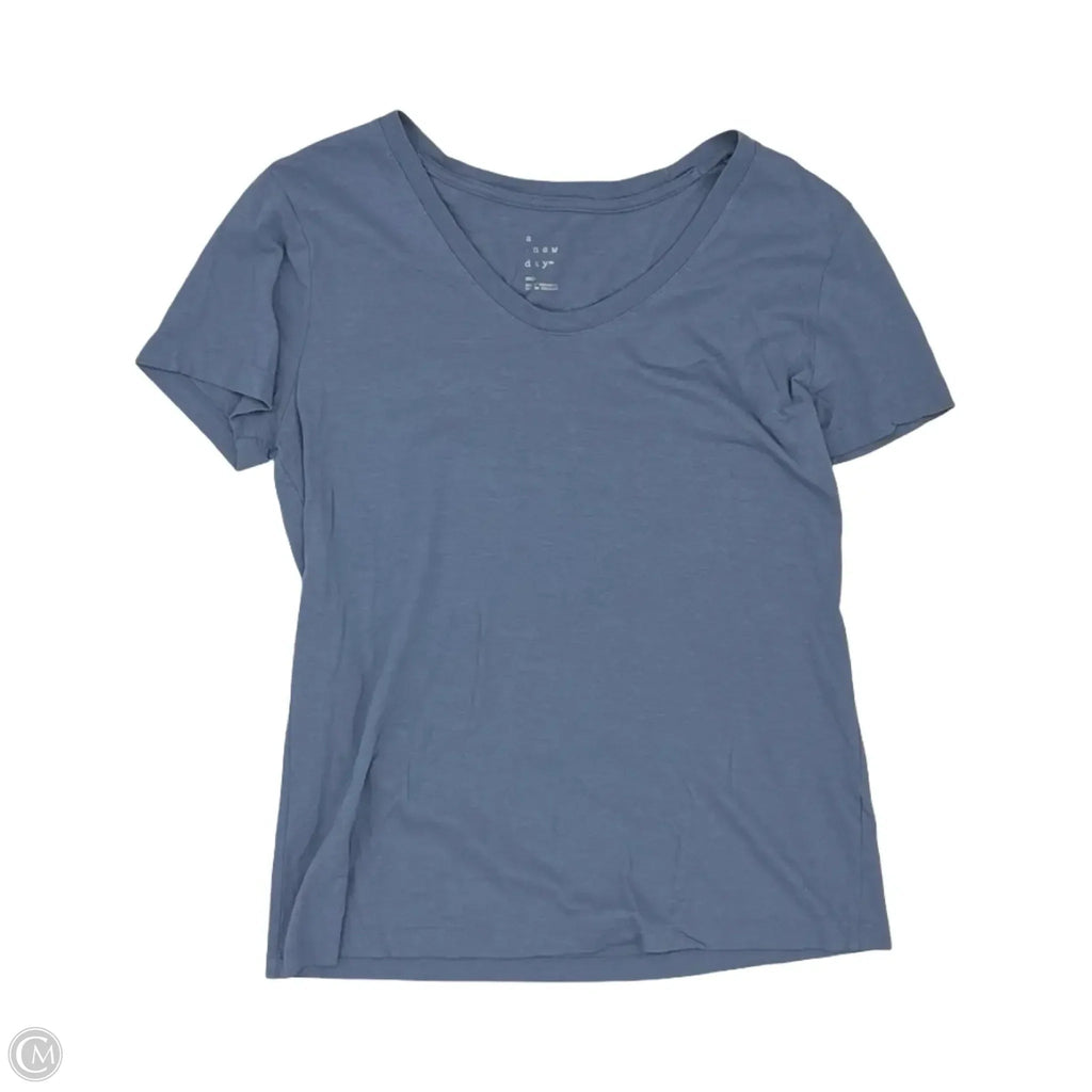 Top Short Sleeve By A New Day In Blue, Size: S