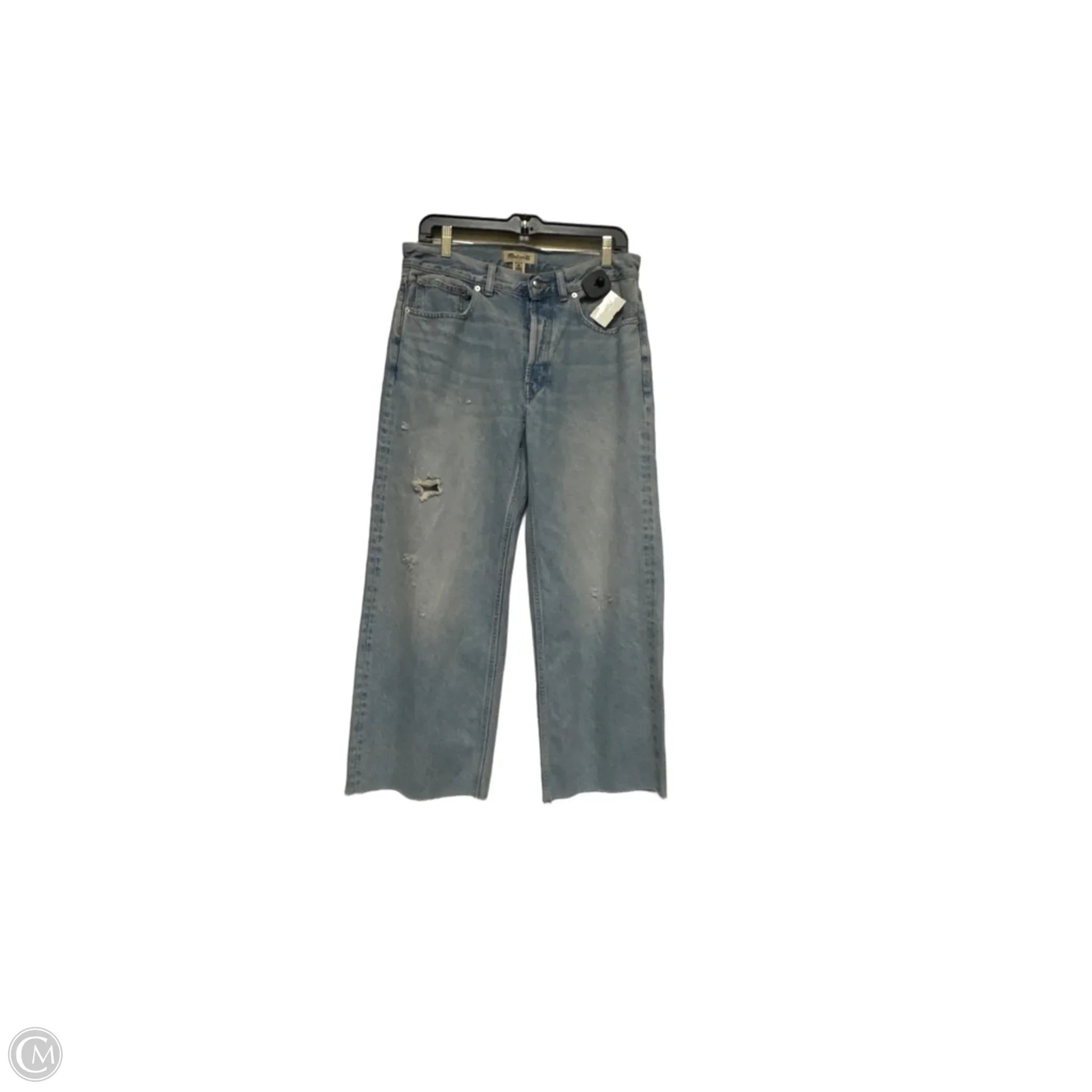 Jeans Straight By Madewell In Blue Denim, Size: 4