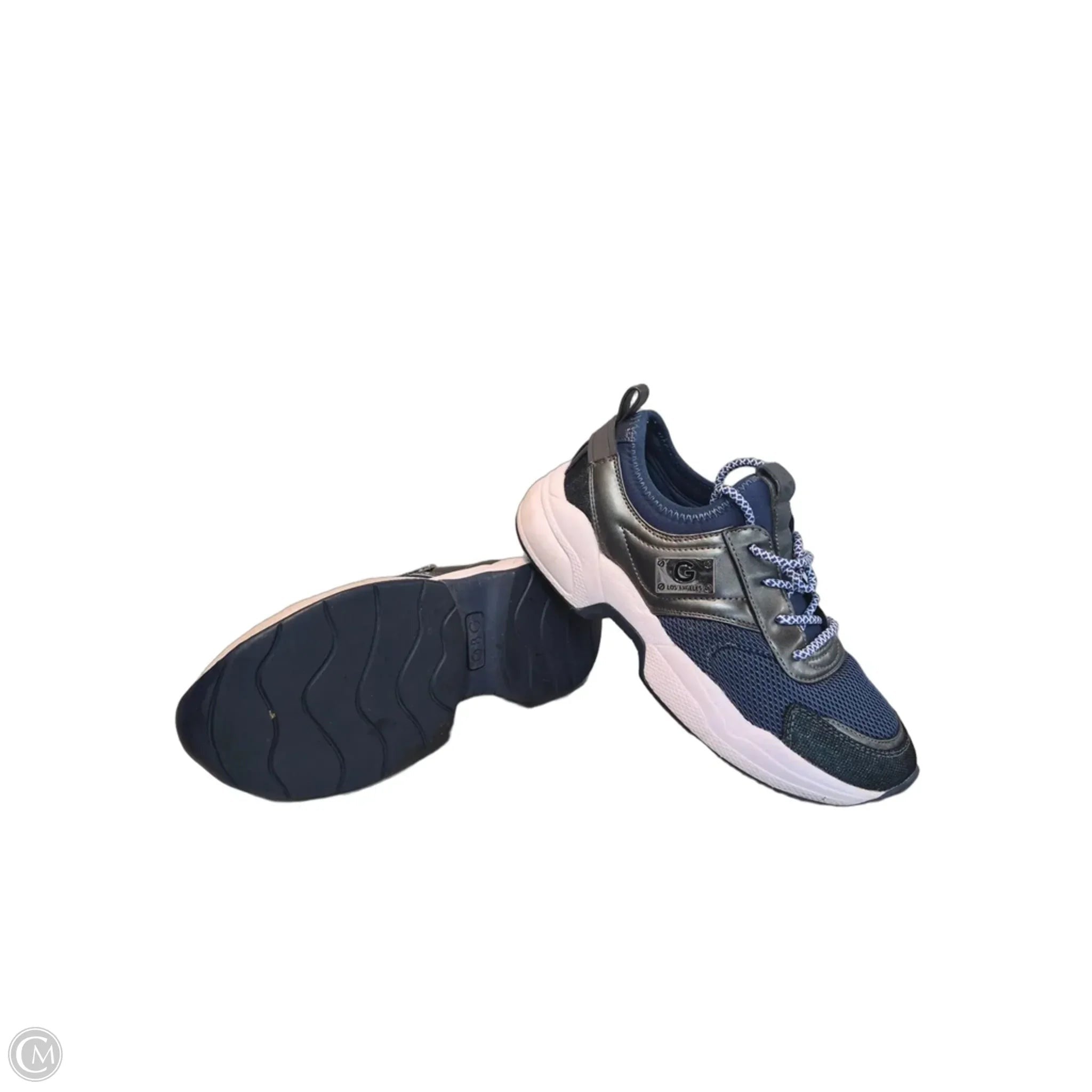 Shoes Sneakers By Guess In Blue, Size: 6
