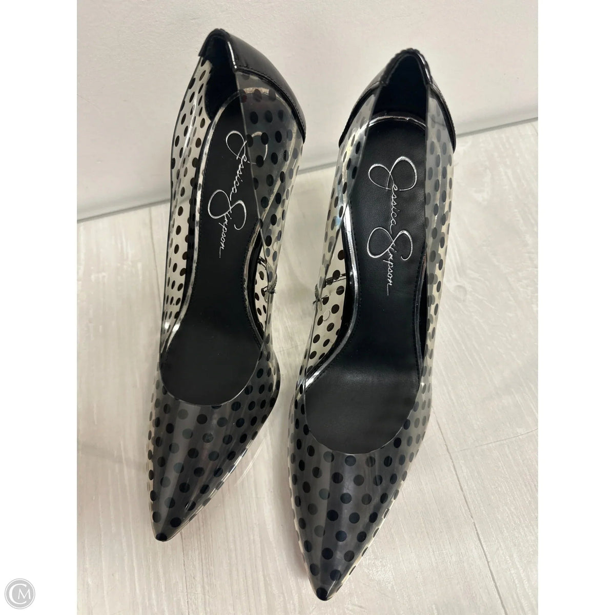 Shoes Heels Stiletto By Jessica Simpson In Polkadot Pattern, Size: 10