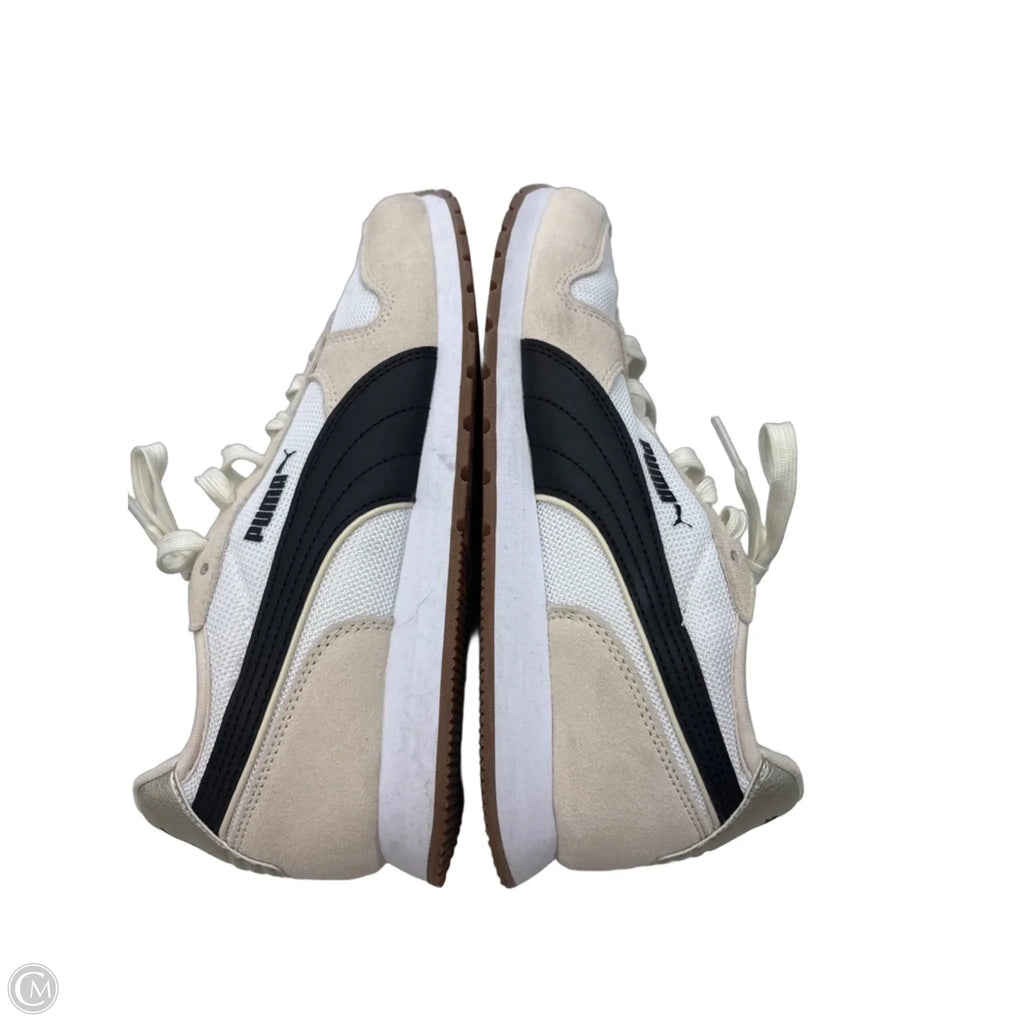 Shoes Athletic By Puma In Black & Cream, Size: 8