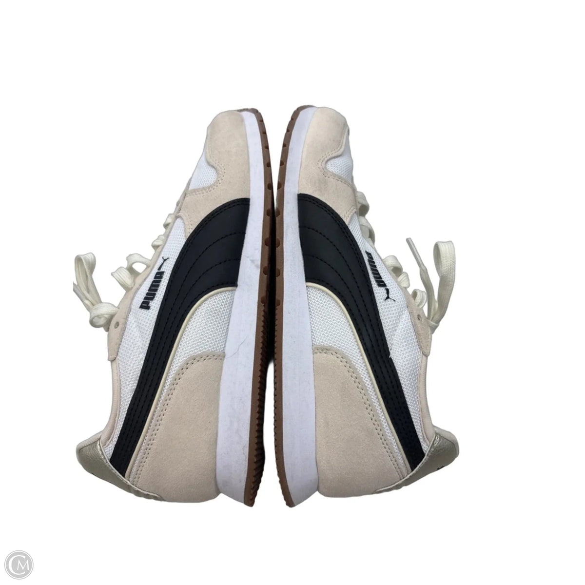 Shoes Athletic By Puma In Black & Cream, Size: 8