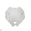 Athletic Top Long Sleeve Crewneck By 90 Degrees By Reflex In White, Size: S