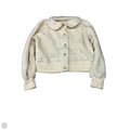 Jacket Fleece By Clothes Mentor In Ivory, Size: S