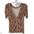 Top Short Sleeve By Free People In Brown, Size: S
