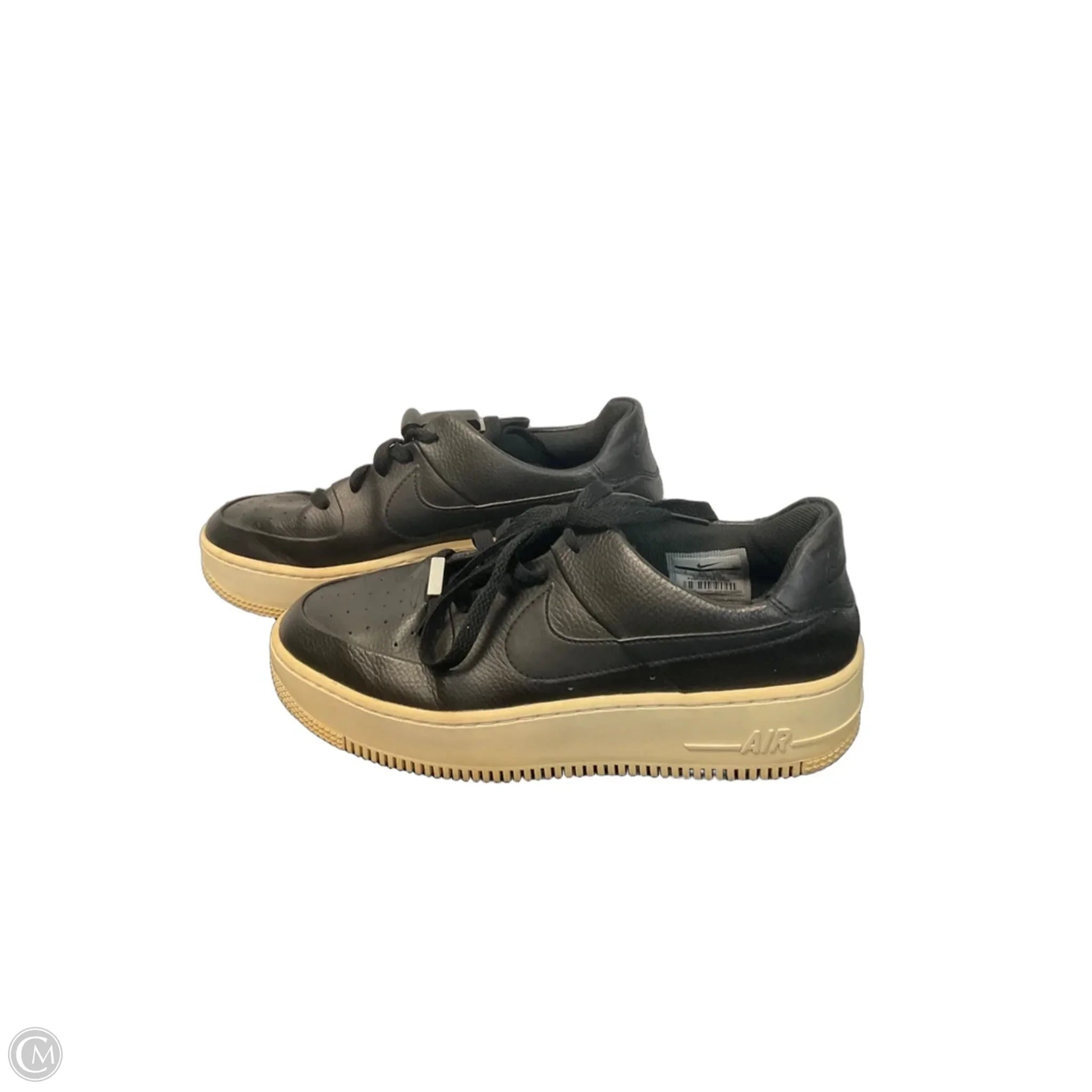 Shoes Sneakers By Nike In Black & Cream, Size: 9