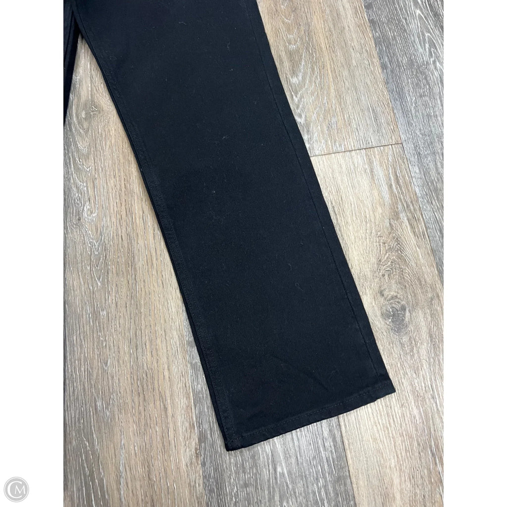 -Jeans Straight By Abercrombie And Fitch In Black Denim, Size: 4