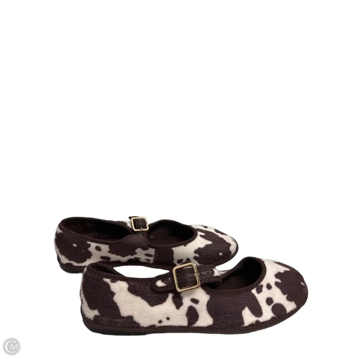 Shoes Flats By Universal Thread In Brown & White, Size: 7.5