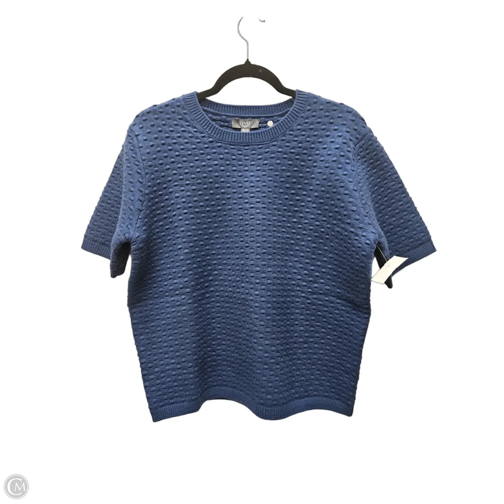 Sweater Short Sleeve By Lysse In Blue, Size: Xl