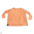 Athletic Top Long Sleeve Crewneck By Lululemon In Orange, Size: L