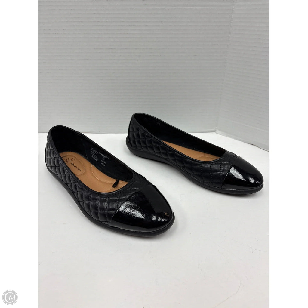 Shoes Flats By Time And Tru In Black, Size: 8