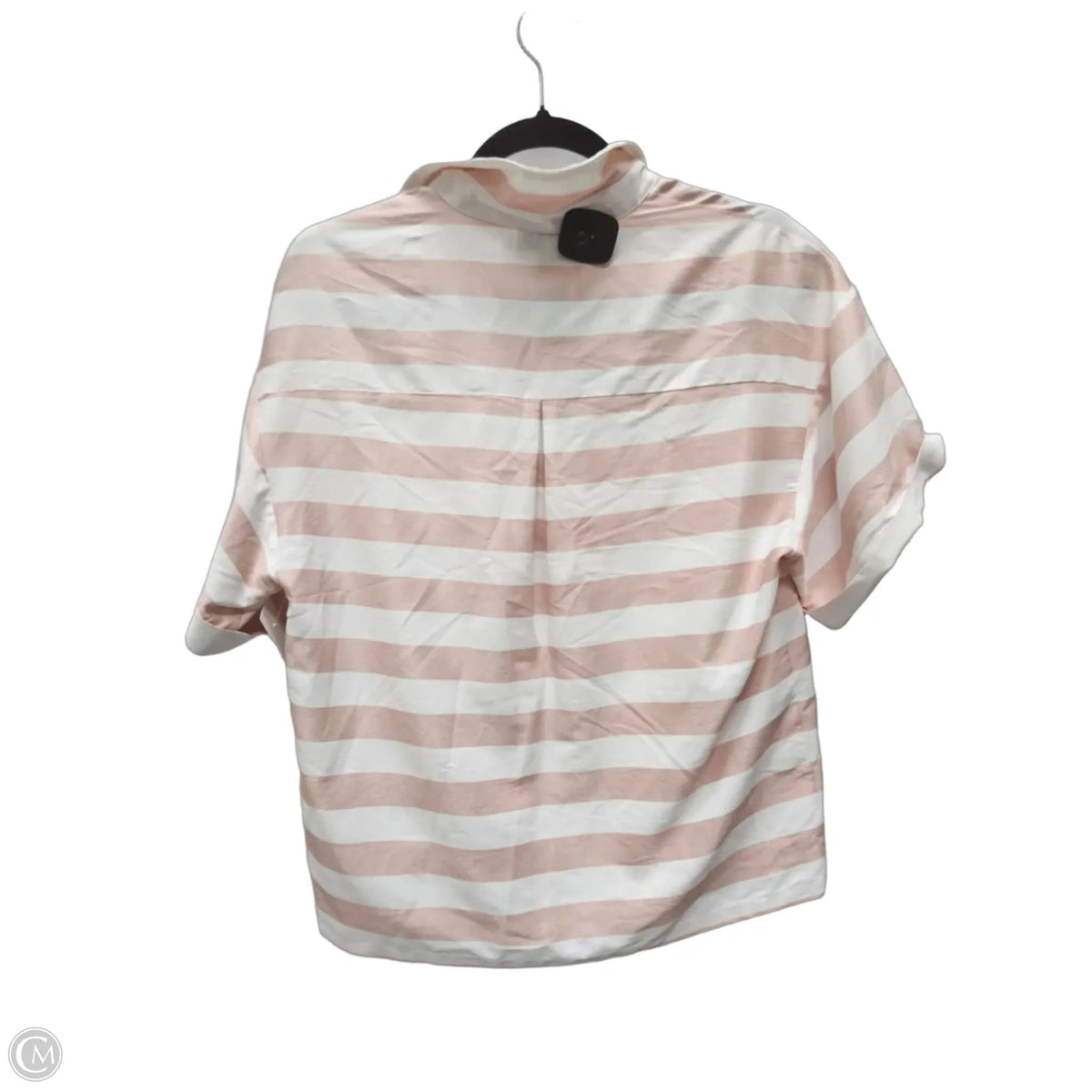 Top Short Sleeve By Aura In Striped Pattern, Size: Xs