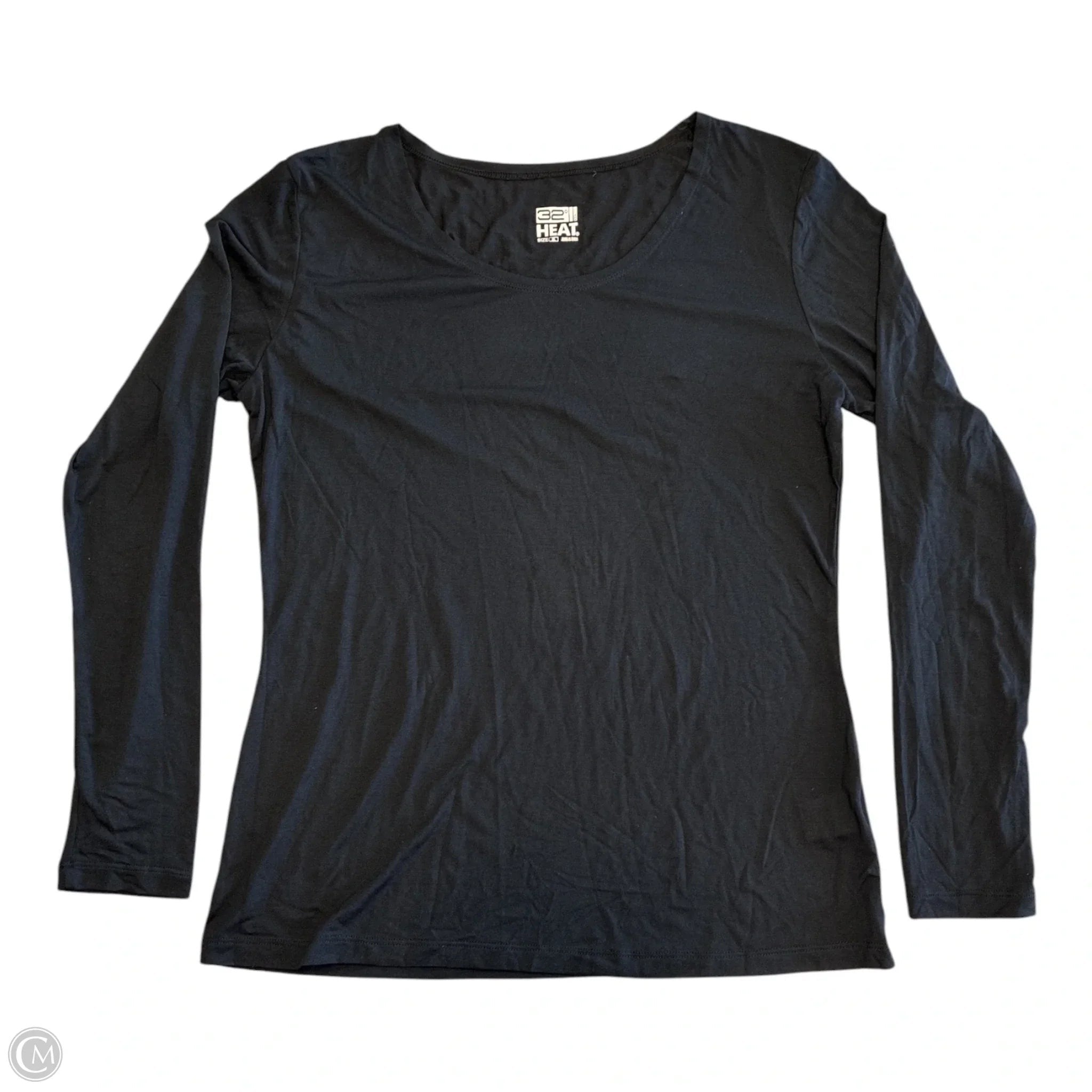 Top Long Sleeve Basic By 32 Degrees In Black, Size: Xl