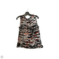 Top Sleeveless By Calvin Klein In Black & Orange, Size: M