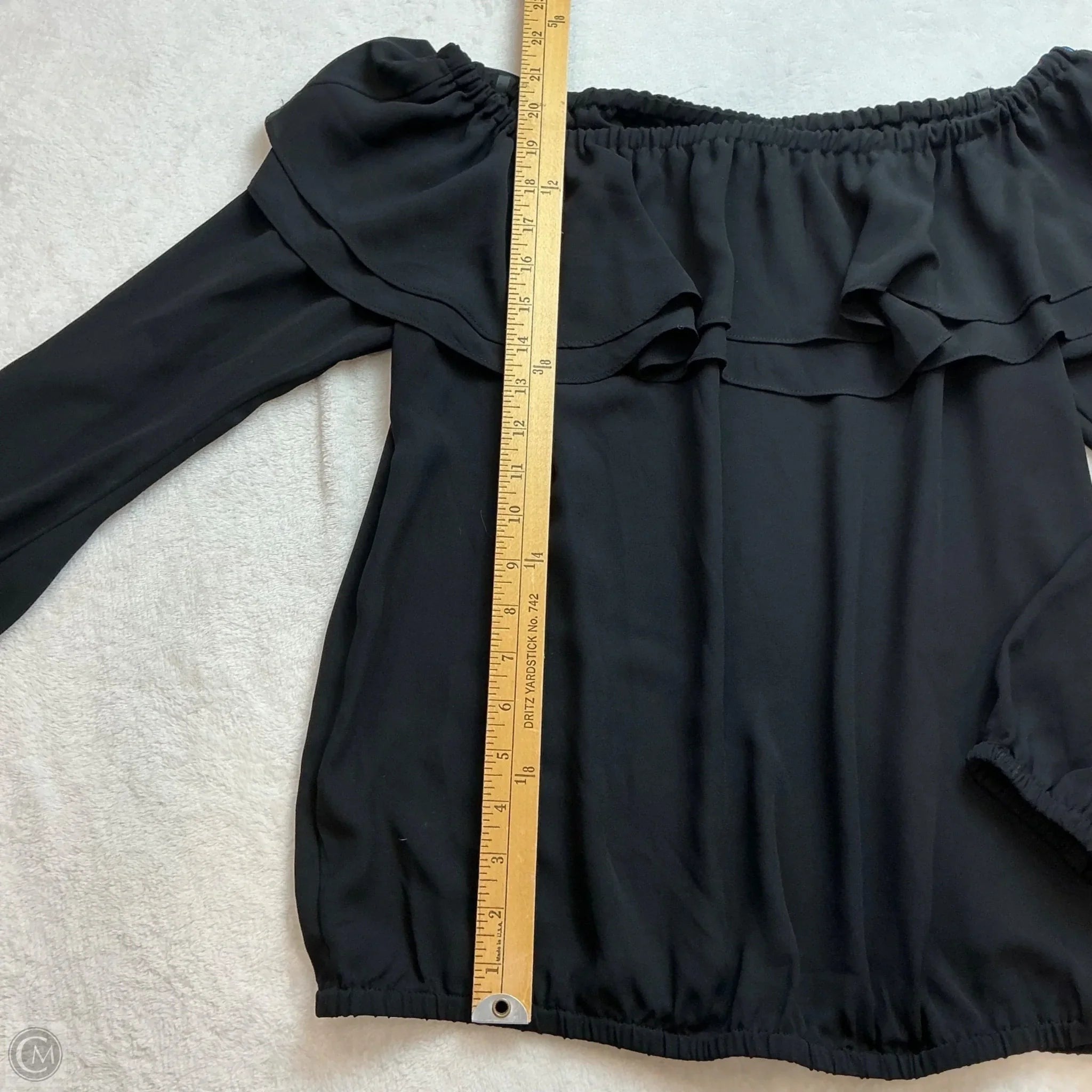 Top Long Sleeve By Michael By Michael Kors In Black, Size: S
