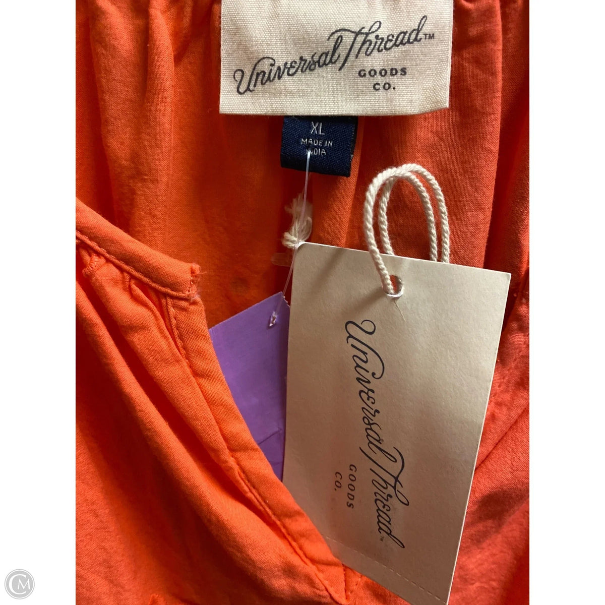 Dress Casual Midi By Universal Thread In Peach, Size: Xl