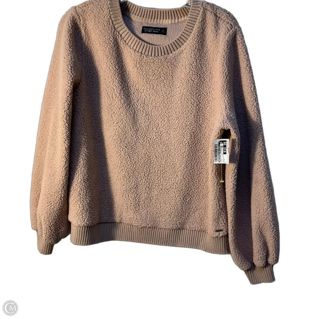 Sweatshirt Crewneck By Abercrombie And Fitch In Pink, Size: L