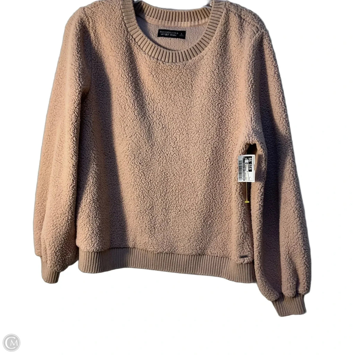 Sweatshirt Crewneck By Abercrombie And Fitch In Pink, Size: L