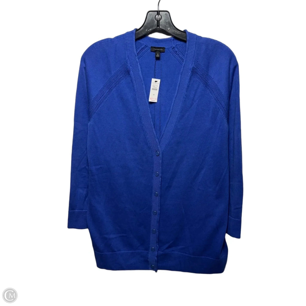 Sweater Cardigan By Talbots In Purple, Size: M
