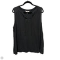 Top Sleeveless By Croft And Barrow In Black, Size: L