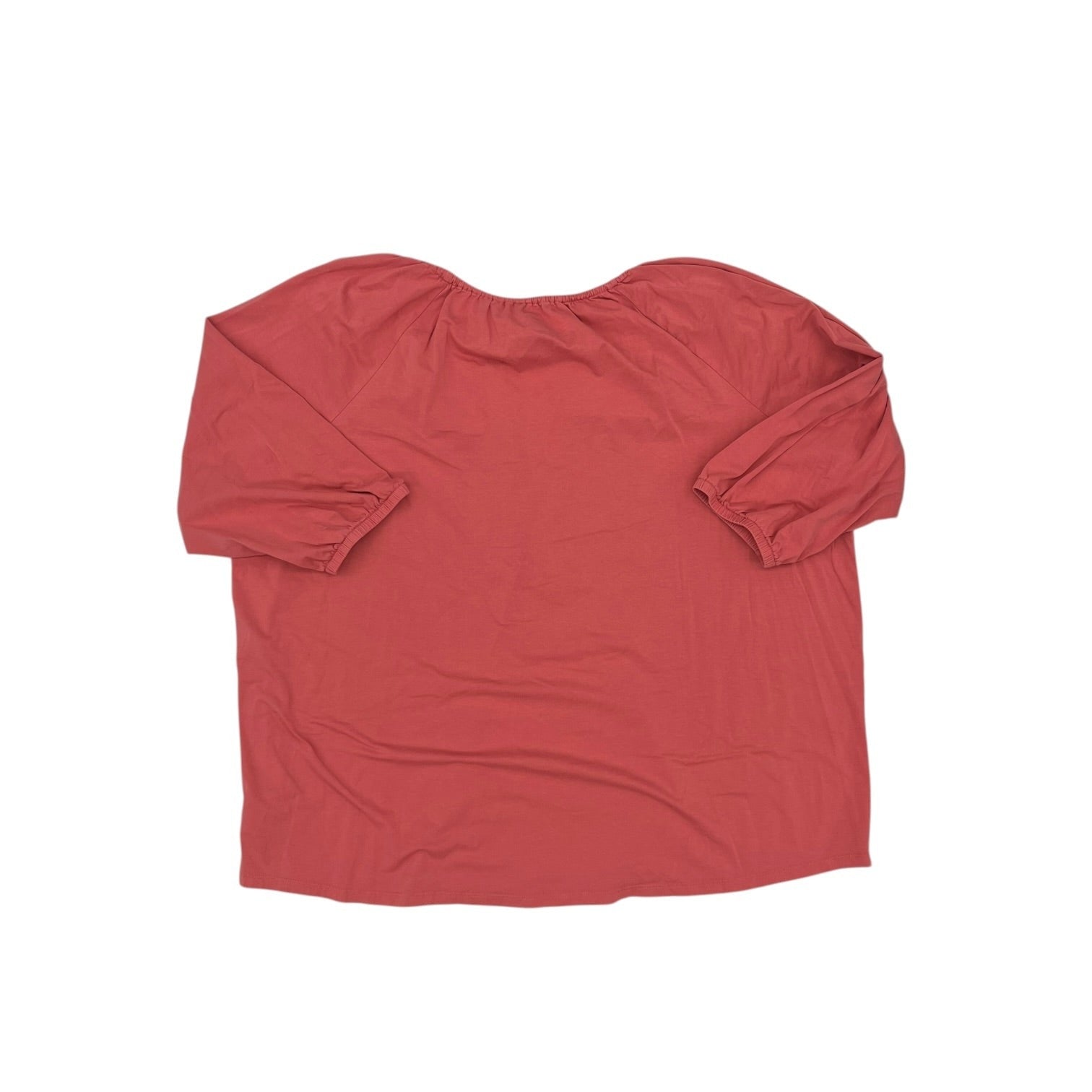 Top 3/4 Sleeve By Lands End In Orange, Size:3X