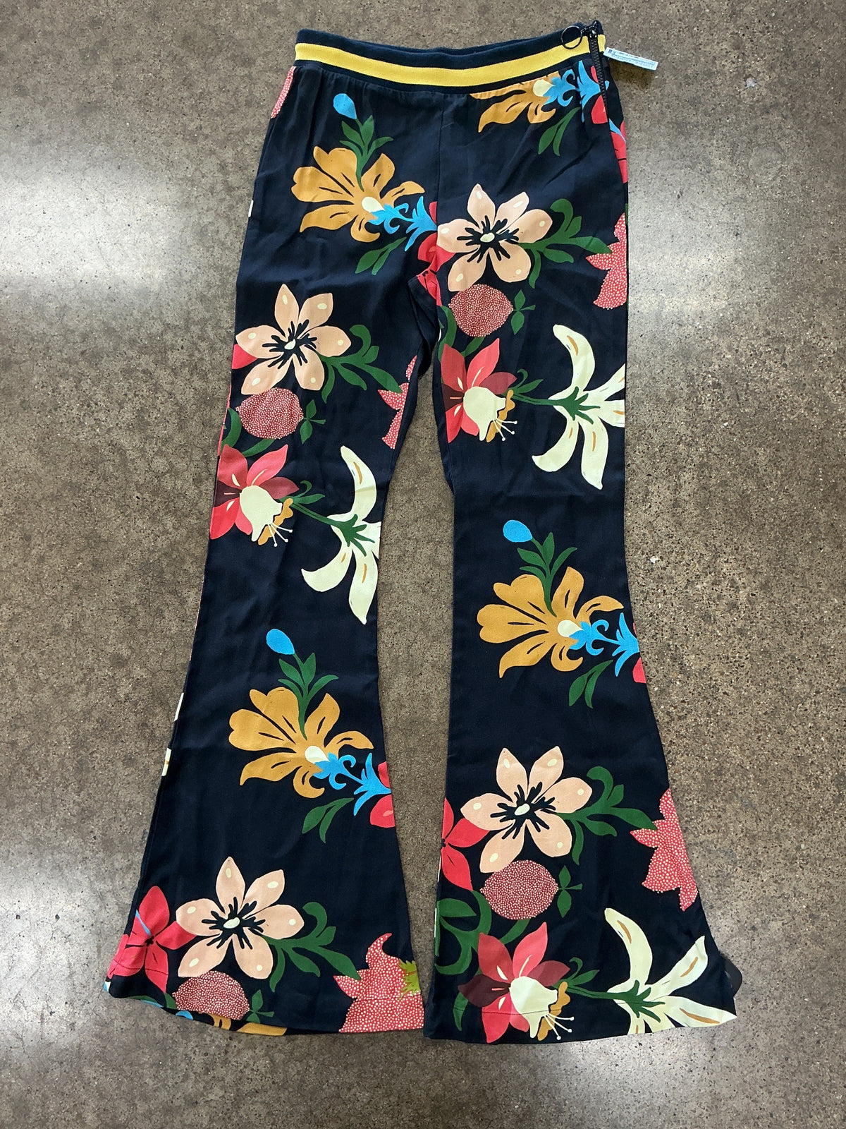 Pants Designer By Farm Rio In Navy, Size:Xs