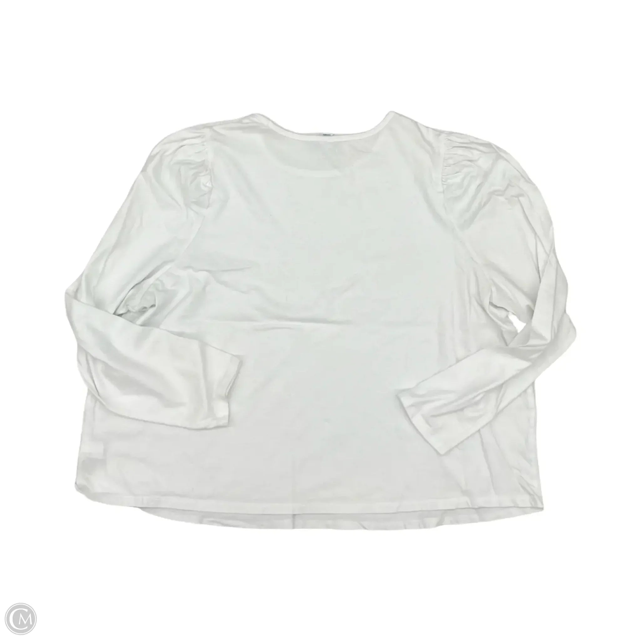 Top Long Sleeve By Old Navy In White, Size: 2x