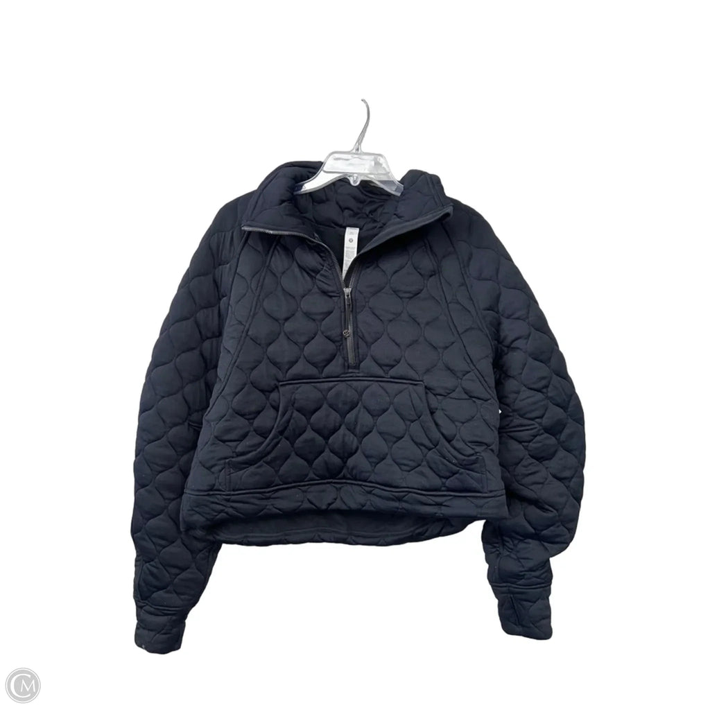 Athletic Sweatshirt Collar By Lululemon In Black, Size: M