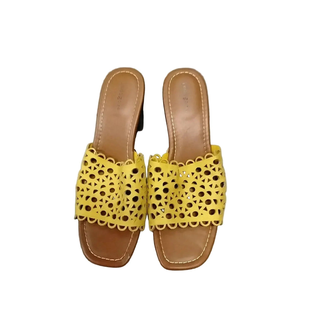 Shoes Heels Block By Indigo Rd In Yellow, Size: 9.5