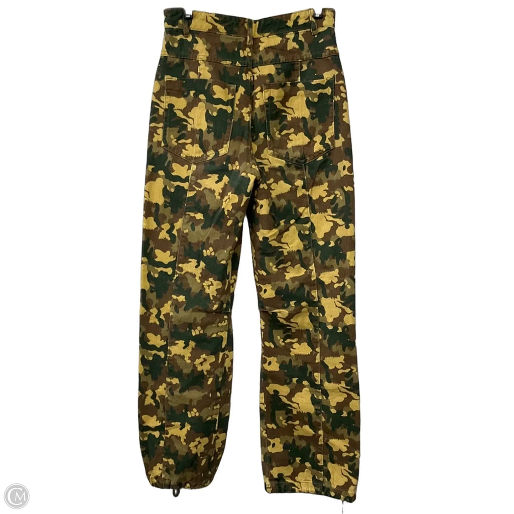 Pants Cargo & Utility By Zara In Camouflage Print, Size: Xs