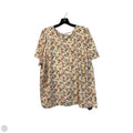 Top Short Sleeve By Lc Lauren Conrad In Floral Print, Size: 2x