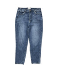 Jeans Straight By Bohme In Blue Denim, Size:12