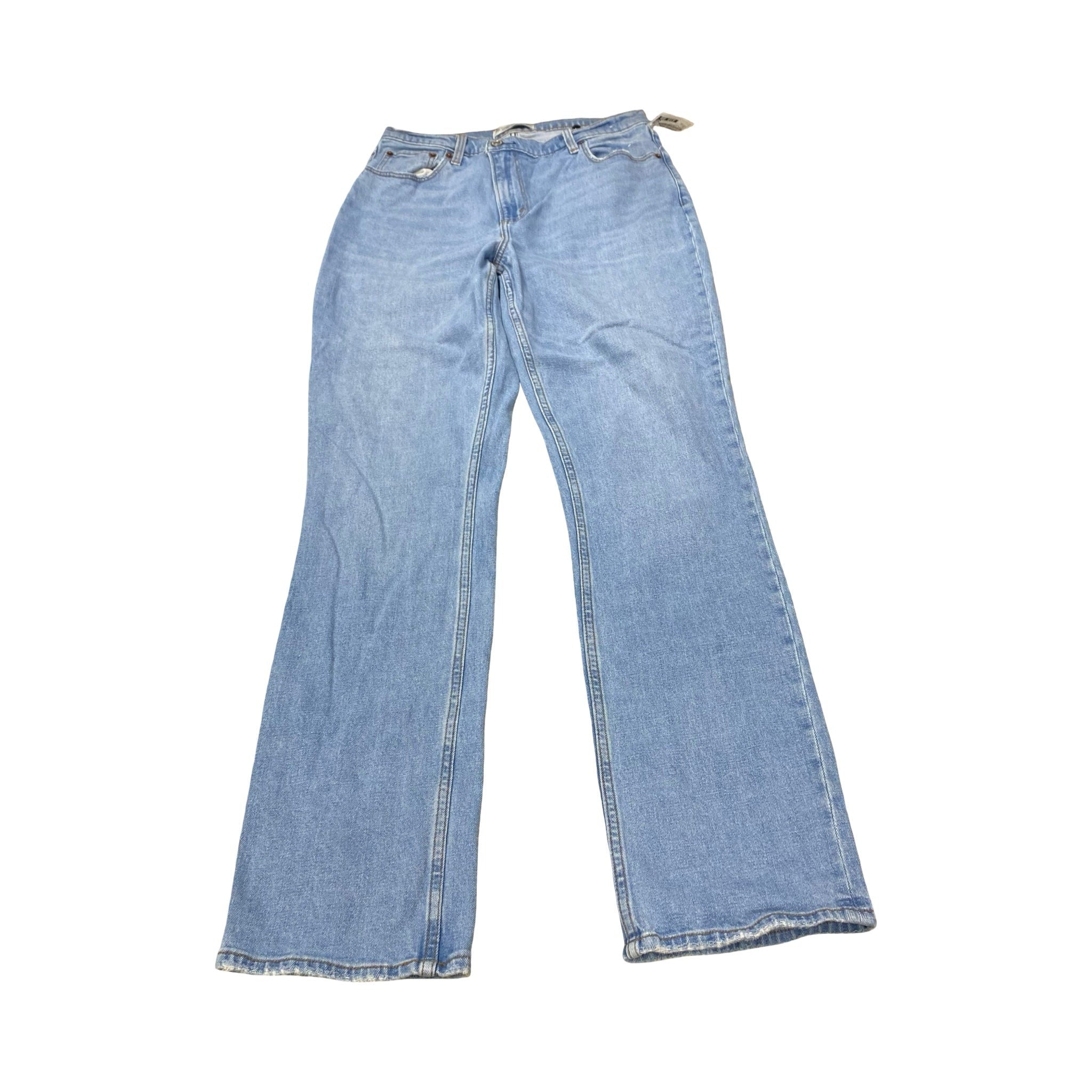 Jeans Straight By Abercrombie And Fitch In Blue Denim, Size:12L