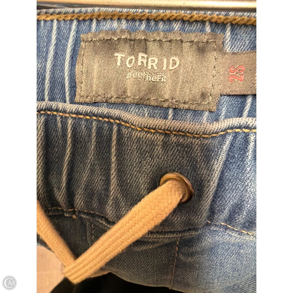 Jeans Straight By Torrid In Blue, Size: 2x
