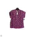 Top Short Sleeve By Ann Taylor In Purple, Size: M
