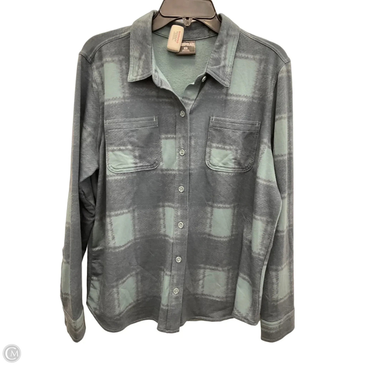 Blouse Long Sleeve By 32 Degrees In Blue, Size: M