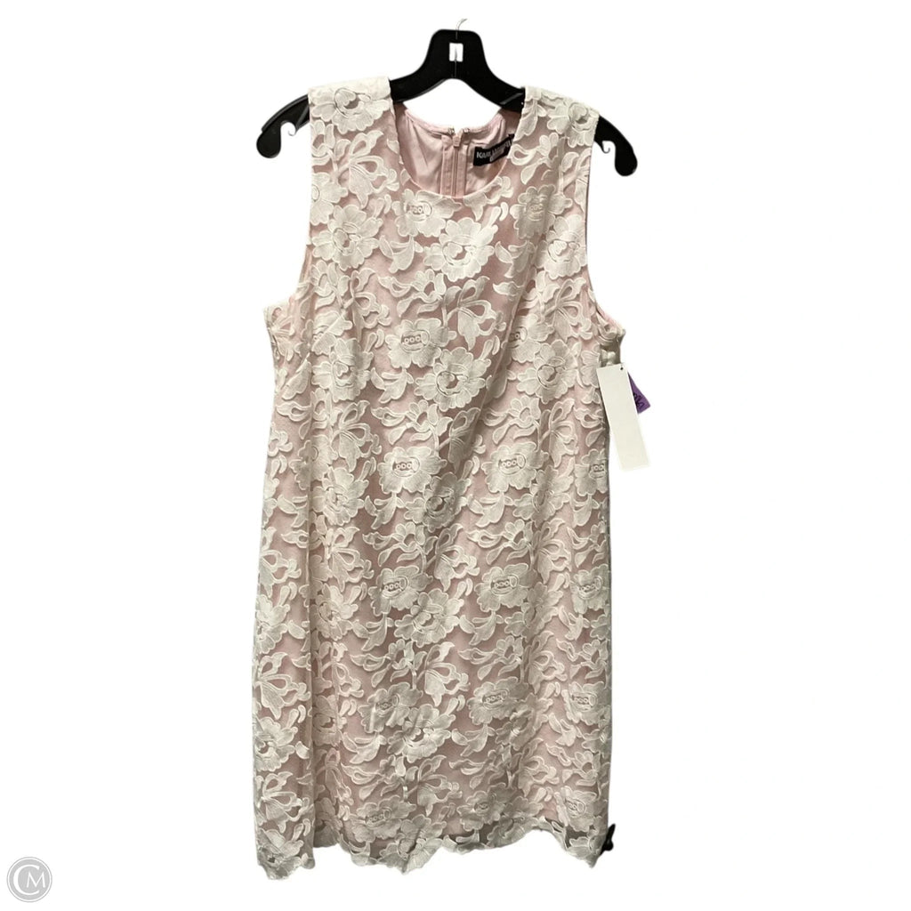 Dress Designer By Karl Lagerfeld In Pink, Size: 14