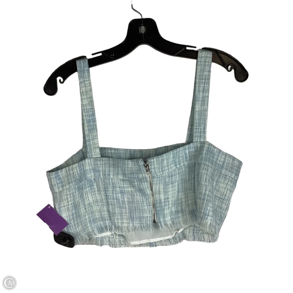 Top Sleeveless By Tcec In Blue, Size: L