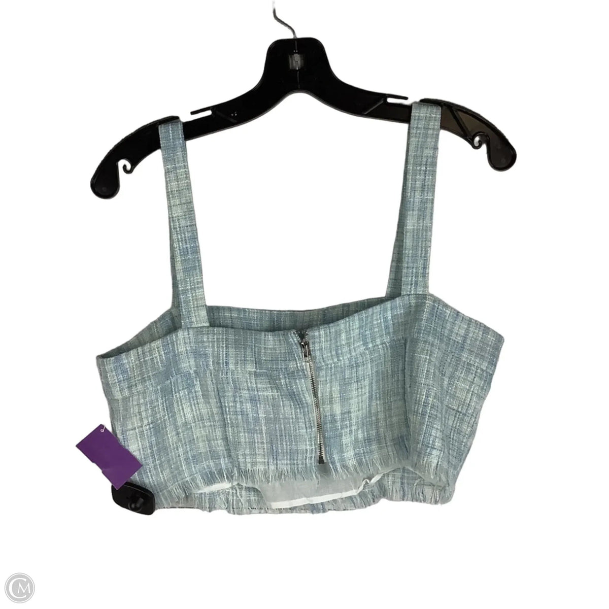 Top Sleeveless By Tcec In Blue, Size: L