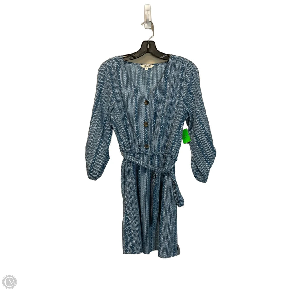 Dress Casual Short By Blush In Blue & White, Size: M