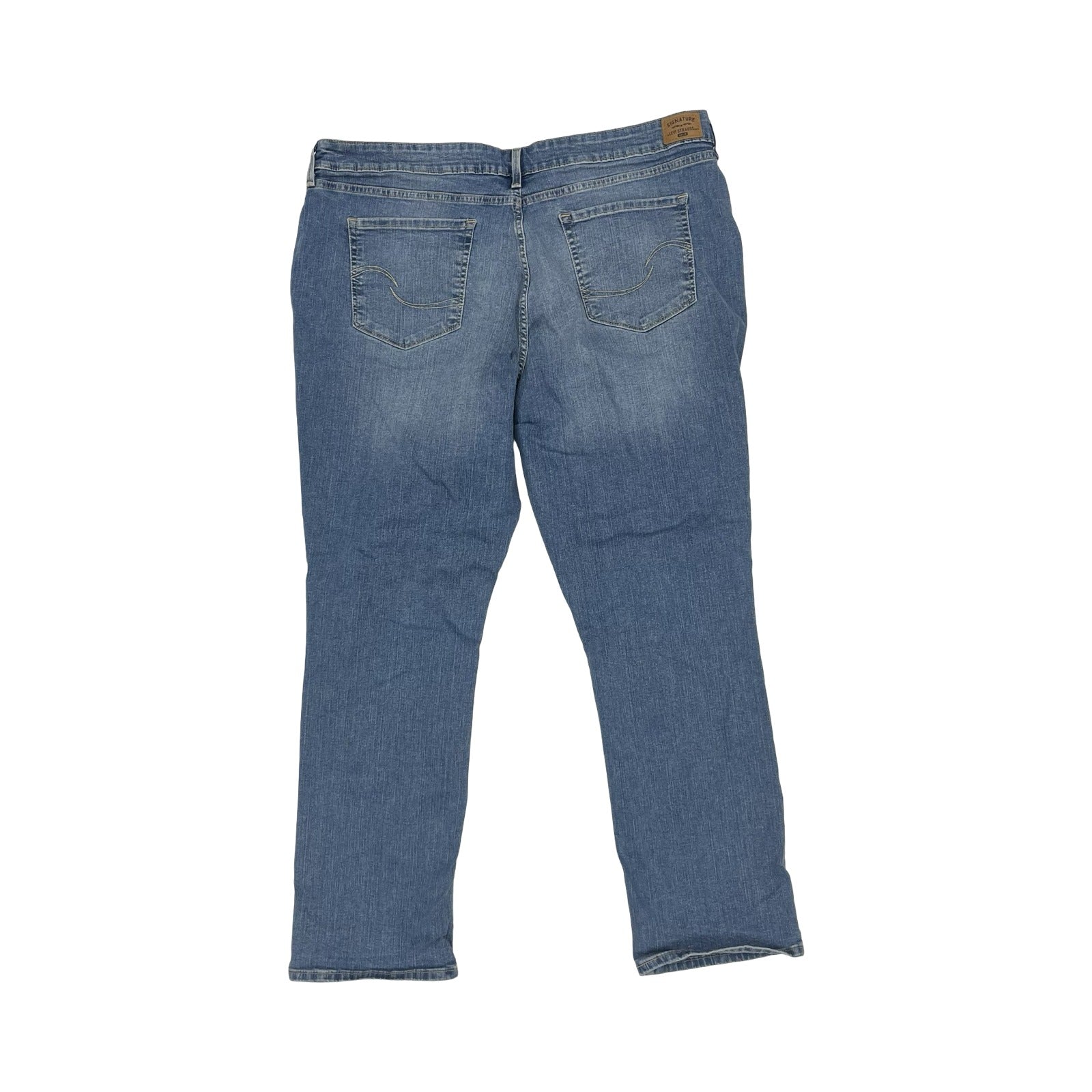 Jeans Straight By Levis In Blue Denim, Size:20