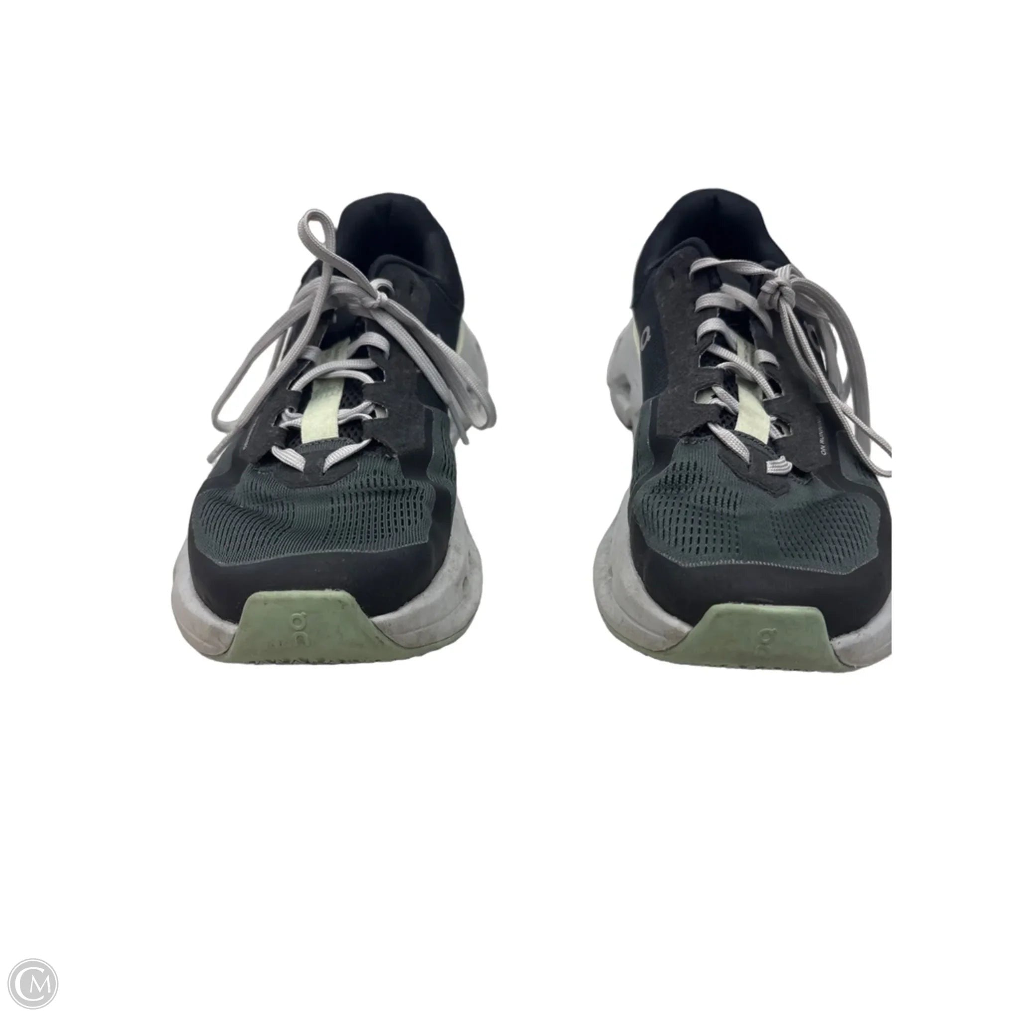 Shoes Athletic By On Cloud In Black & Green, Size: 9