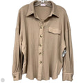 Top Long Sleeve By Pink Lily In Brown, Size: M