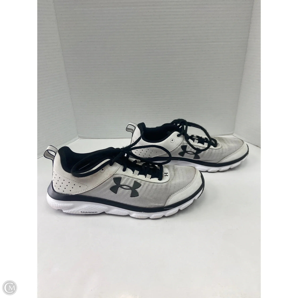 Shoes Athletic By Under Armour In Black & White, Size: 9.5